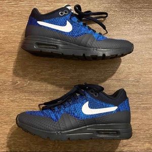 Nike Air Max 1 Ultra Flyknit, 7, blue/blk